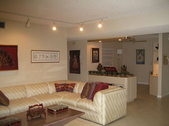 Living area looking in to den