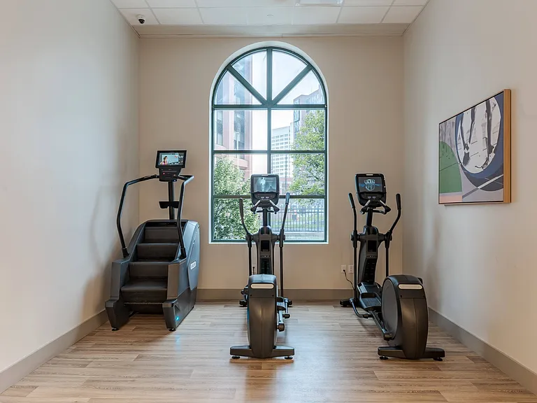 Spacious Fitness Center at 15 Bank Apartments in White Plains, NY 10606