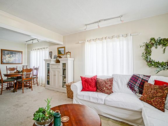 Living room into dining room