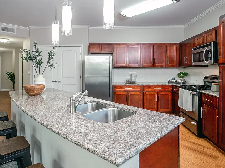 Indulge in modern kitchens with stainless-steel appliances, magnificent cabinetry, and upscale finishes, reflecting a commitment to quality living.