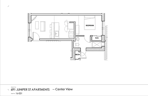 Floor plan Center View