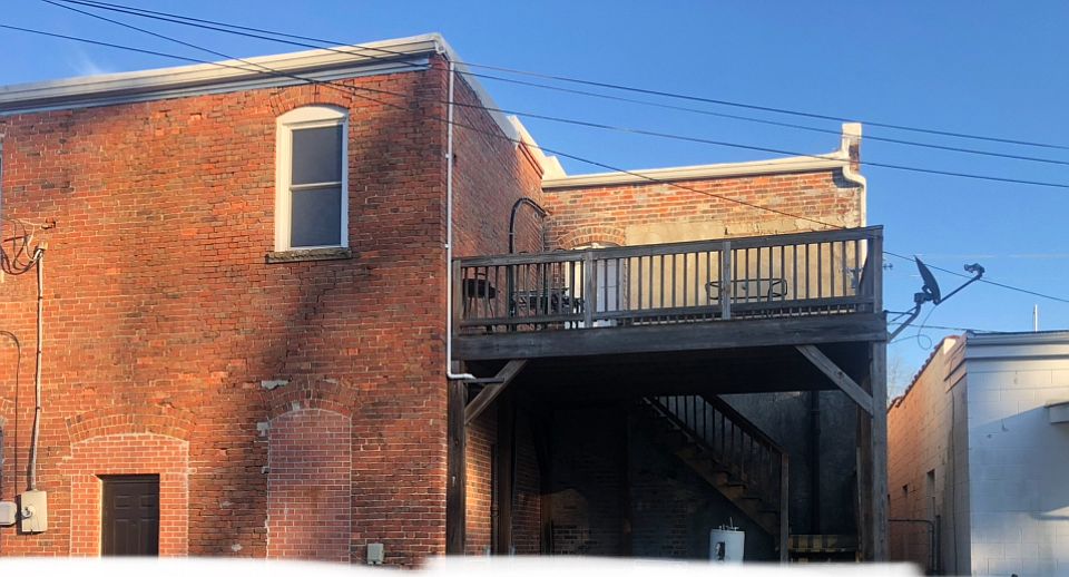 Upstairs apt home with huge deck, access from rear of building
