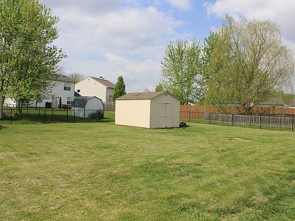 fenced backyard