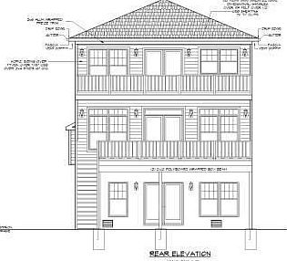 Waterside of House Plan