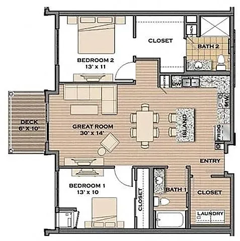 Floor plan The Boulevard