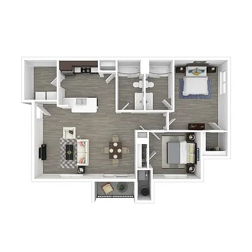 Floor plan 2x2-1033