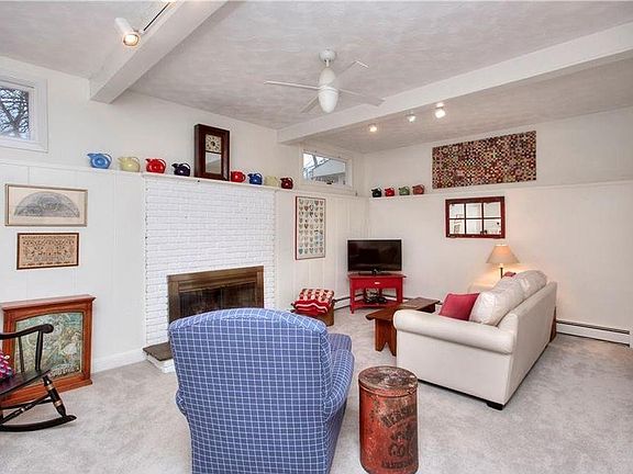 Family room with fireplace