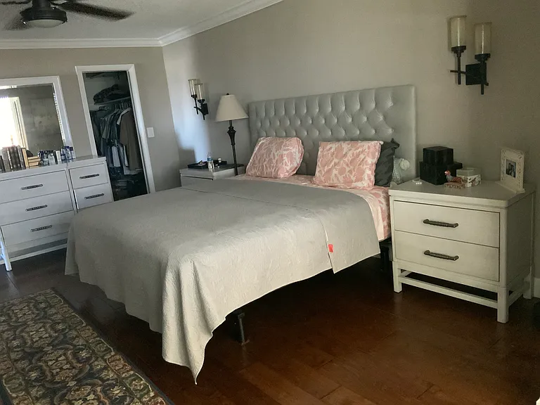 Big Master Bedroom is
12 Feet by 17 feet
with walking closet