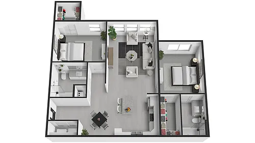 Floor plan 2X2