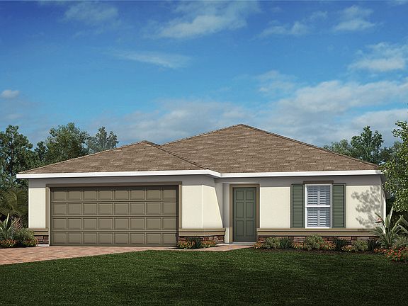 Exterior A with stone