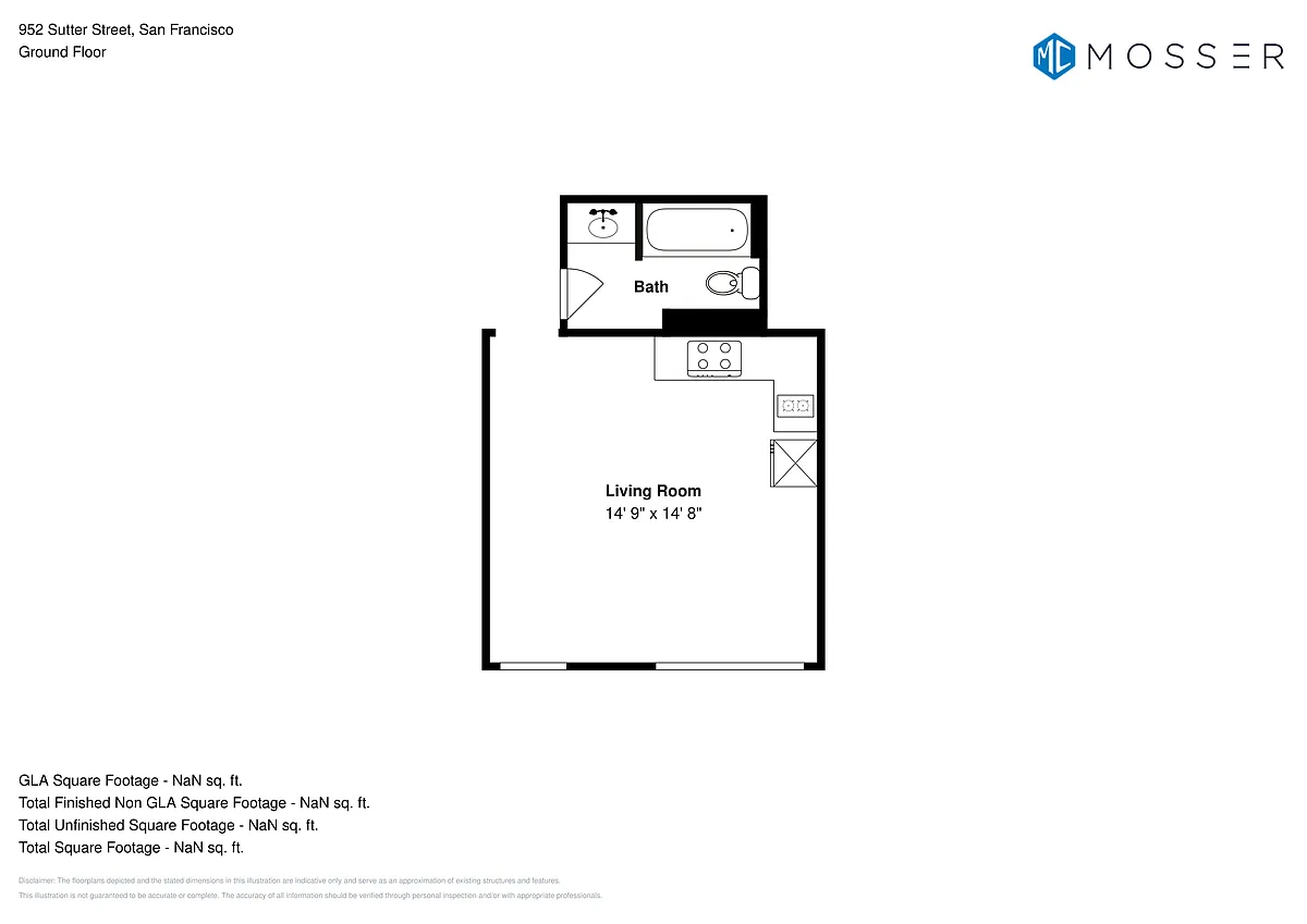 Floor plan Studio E - Plan 14