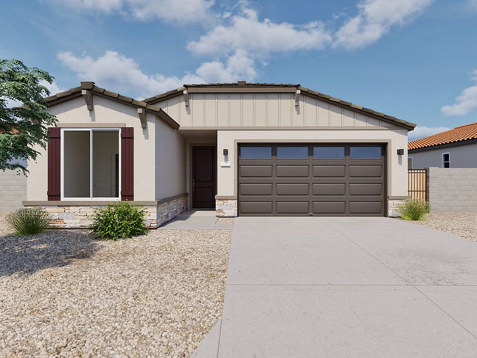 This is a rendering of the Agave Floorplan Elevation A. Options and colors may vary.
