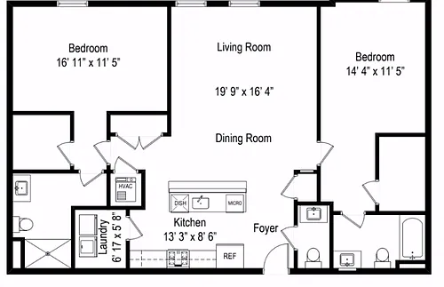 Floor plan 440 305