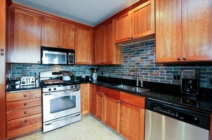Gourmet kitchen.