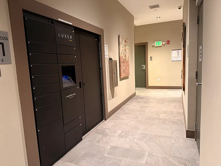 Luxer One package delivery system provides added security with automatic alerts when your package arrives.
