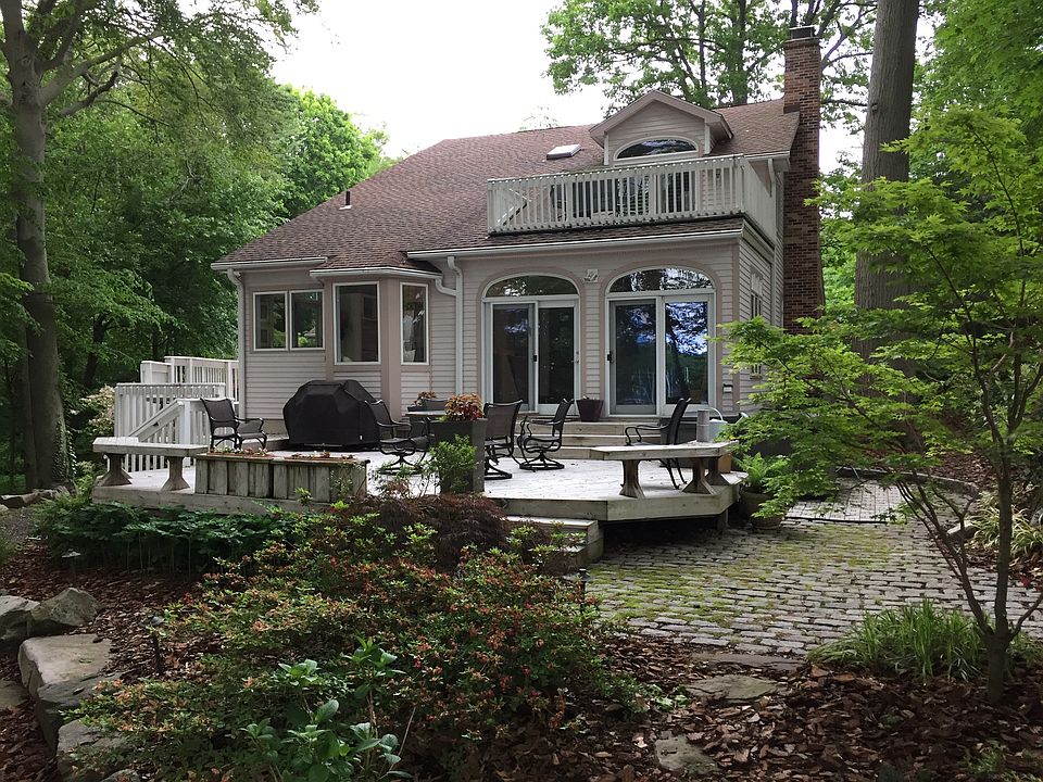 back yard from water view