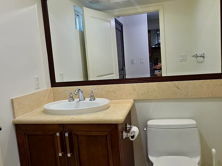 First floor powder room
