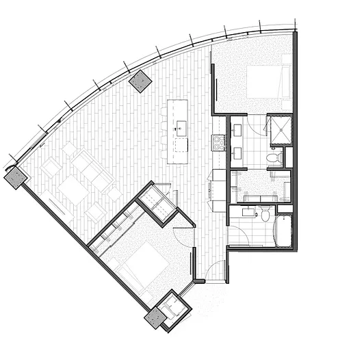 Floor plan Two Bedroom