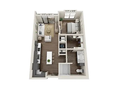 Floor plan A4-B