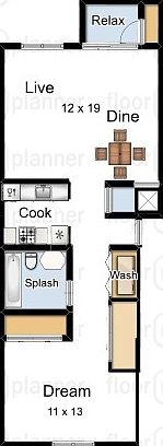 Spacious 708 sq feet with a lot of storage