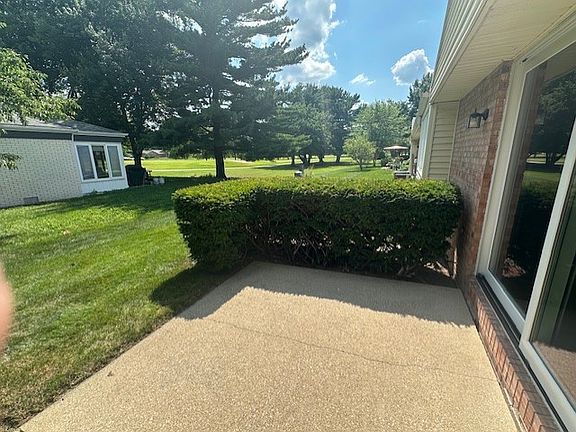 Back patio looking at the golf course