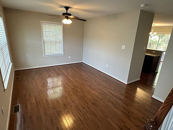 Living room with hardwood floors