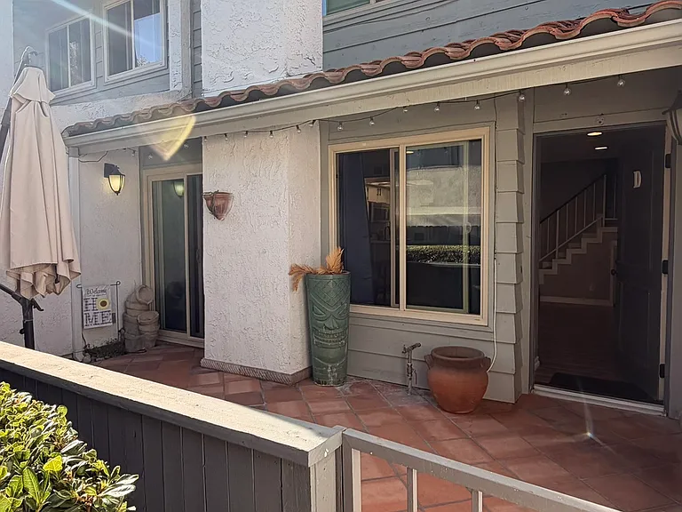 Private Front Patio and Front Entrance