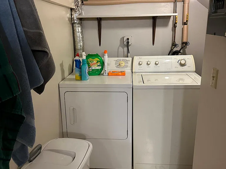 washer dryer opposite vanity