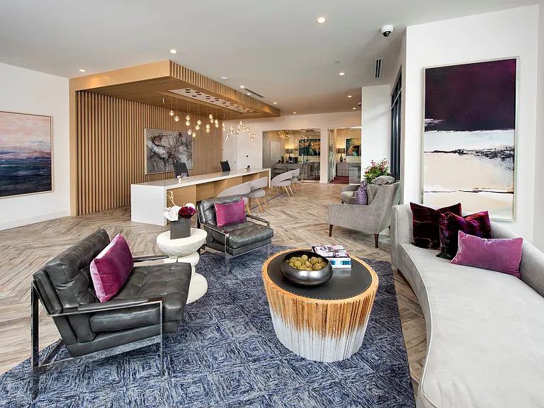 Leasing center lobby