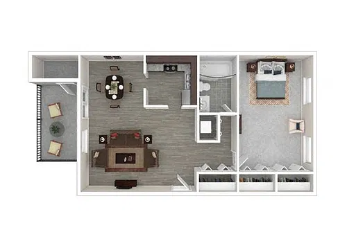 Floor plan 1 Bedroom