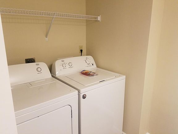 Laundry in half bathroom