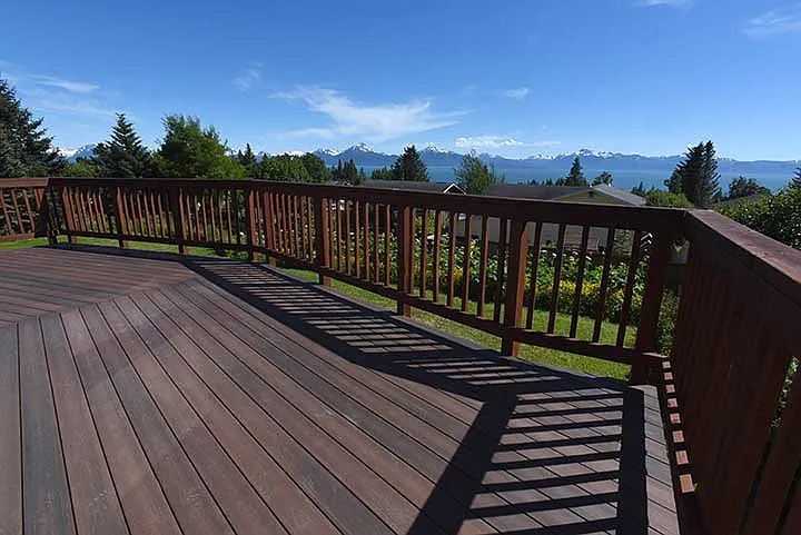 Deck view to the east.
