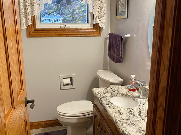 Half bath off of garage