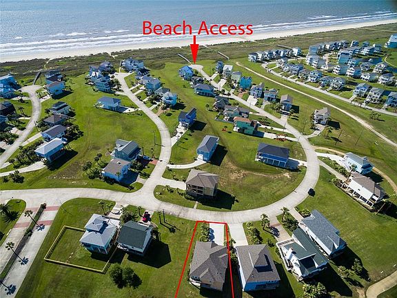 drone shot with beach accesss
