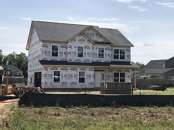 Actual Home - side entry garage.