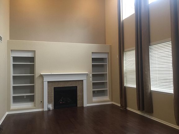 High ceiling living room