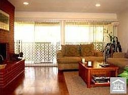 Spacious living room with a view