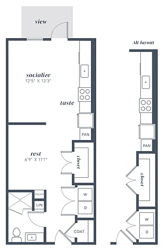 Floor plan Studio S3