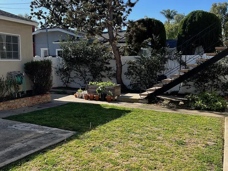 Common backyard area
