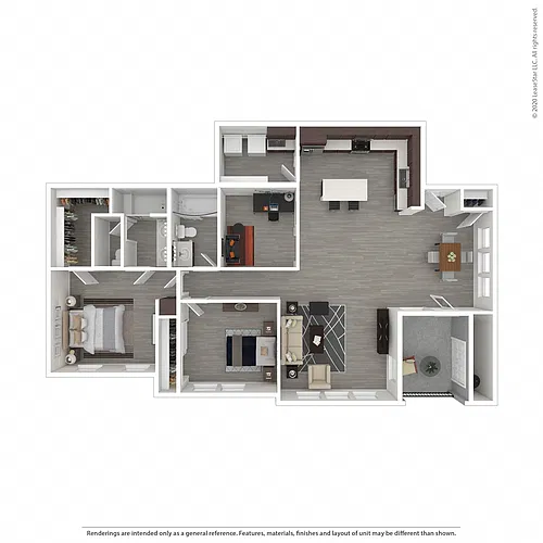 Floor plan mr2x2den