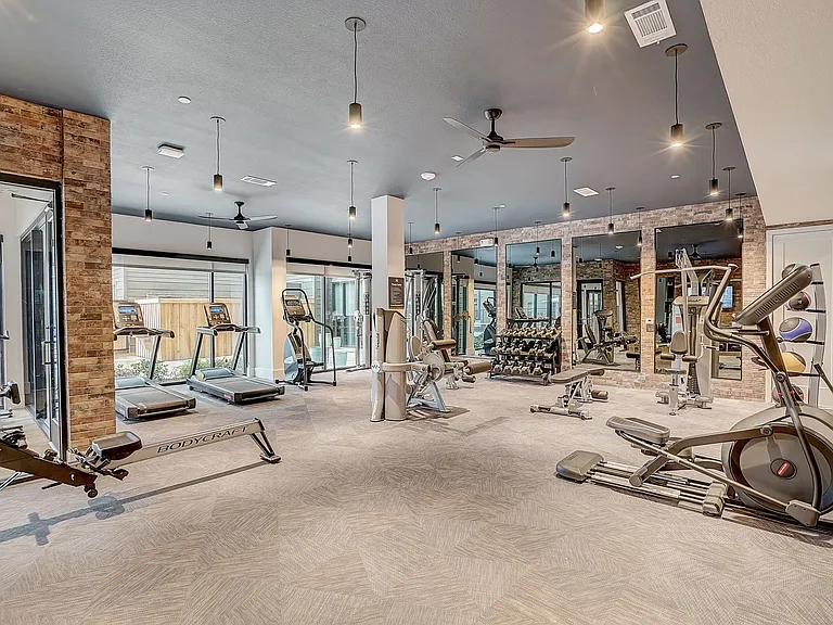 24-hour fitness center at The Mill Old Town in Lewisville TX"