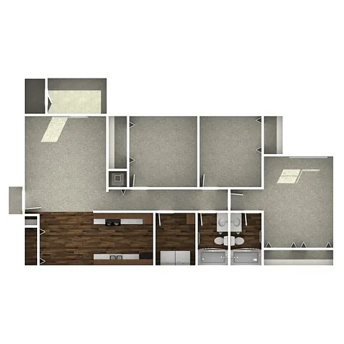 Floor plan Marquette - 3 Bed, 2 Bath