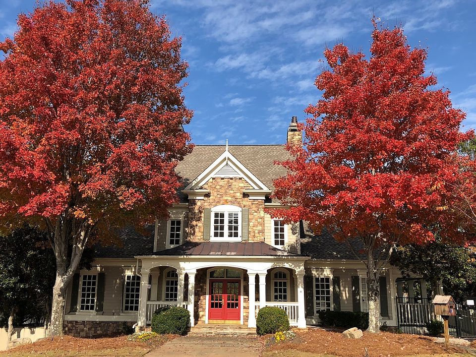 Club house in fall
