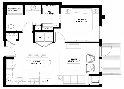 Floor plan Washington B