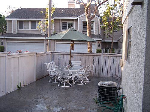 Corner back yard