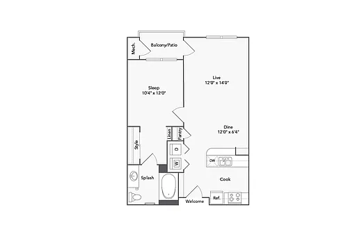 Floor plan Adams