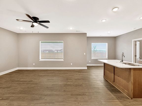Living room and dining area