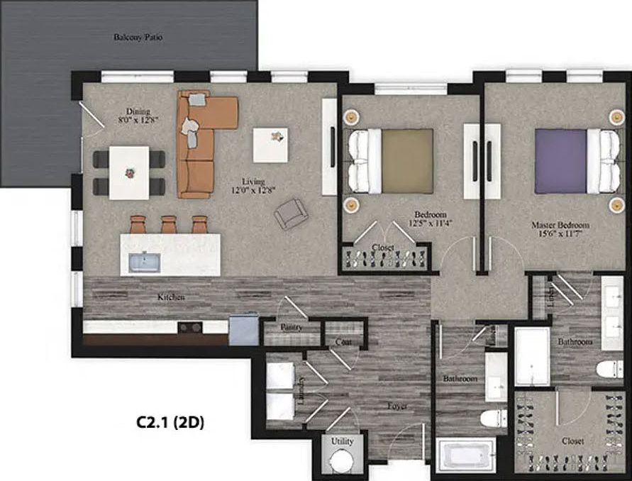 2nd image of 9250 One Deerfield Pl #K302