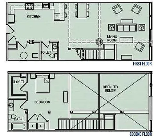 Floor plan 1 Bedroom - Unit 705