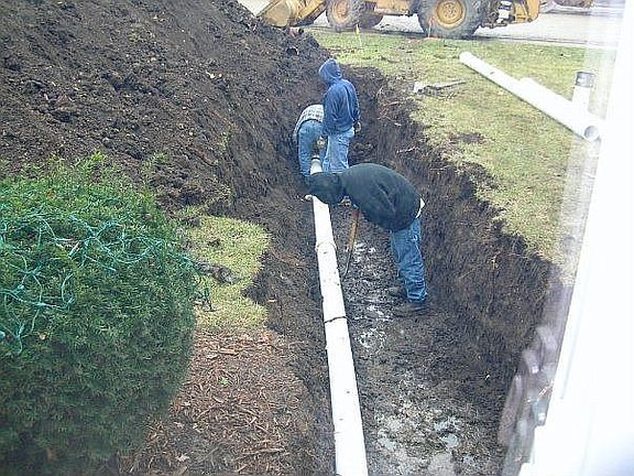 New Main Sewer Line from House to street